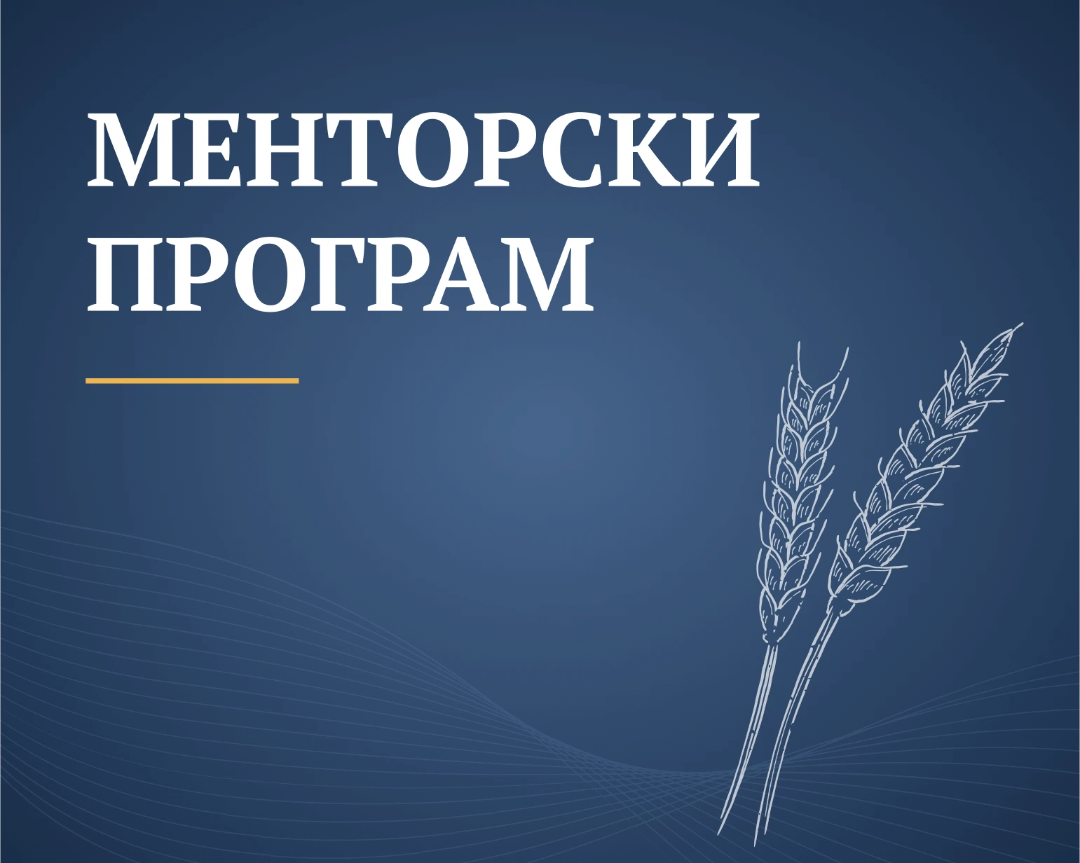 Менторски програм - Удружење Привредникових питомаца „Владимир Матијевић“